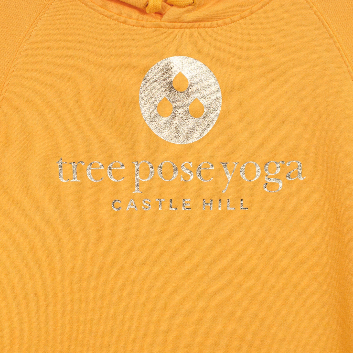 Tree Pose Yoga Yellow Hoodie